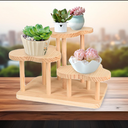 Estante De Exhibición De Madera, Soporte De Nubes