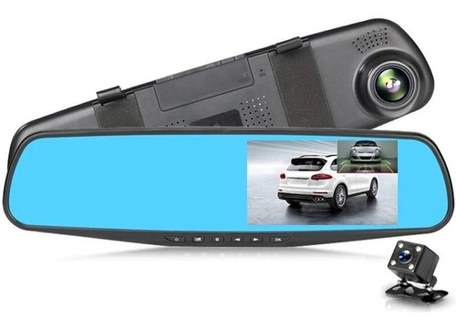 Cámara Dual Retrovisor Del Coche Dvr 170º 4,3 Hd 1080p