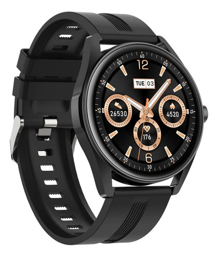 Smartwatch G-tide Reloj R3 Caja Azul Correa Negro Bisel Negro Diseño De La Correa Milanese