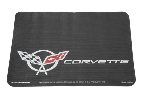 Corvette C5 Logo Negro Guardabarro Cubierta Agarre