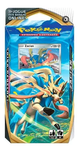 Pokémon tcg: Deck SWSH2 Rixa Rebelde - Baralho Temático Zacian +