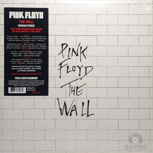 Vinilo Lp  Pink Floyd  The Wall  Nuevo Hhiyo