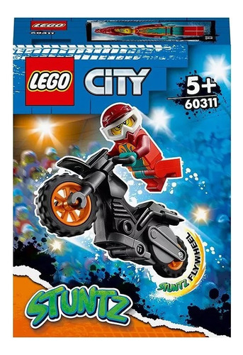 Lego City 60311 Fire Stunt Bike Moto De Acrobacias Oferta