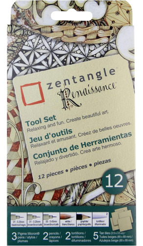 Juego Herramientas Sakura Zentangle Renaissance: 1 Bolígrafo