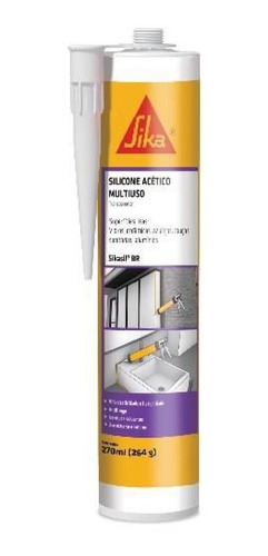 Adesivo Silicone Acetico Anti Fungo Sikasil 259g Sika