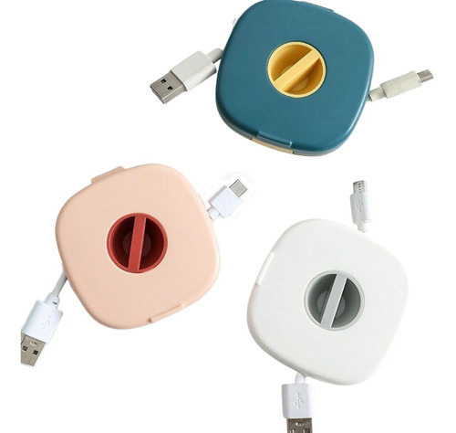 Porta Cabo Organizador Usb Carregador Fone E Suporte Celular