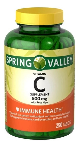 Vitamina C 500mg De 250 Tab Spring Valley Tienda 