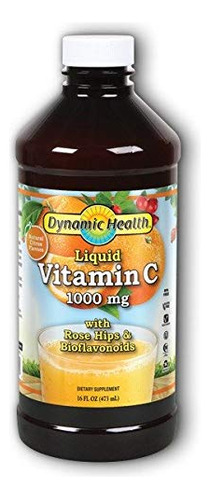 Dynamic Health Vitamina C Lquida Con Escaramujos - 16 Oz (pa