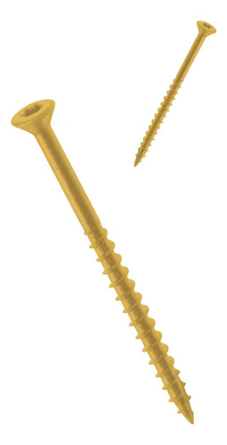 Tornillo De Hierro Nuvo 10, 3 Torx Head, Tan, 100 Recuento