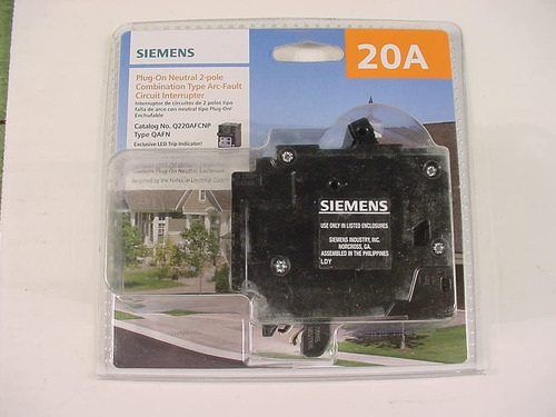 Siemens Plug-on Neutral 20a Combo Tipo Interruptor Circuito