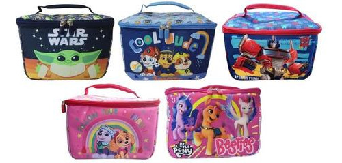 Imagen 2 de 4 de Lunchera Térmica Horizontal Con Estampado Infantil 22x16cm
