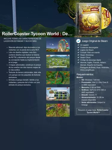 RollerCoaster Tycoon World [Deluxe Edition] STEAM digital for Windows