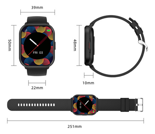 2.01'' Reloj Inteligente Bluetooth Llamada Mujer Smartwatch