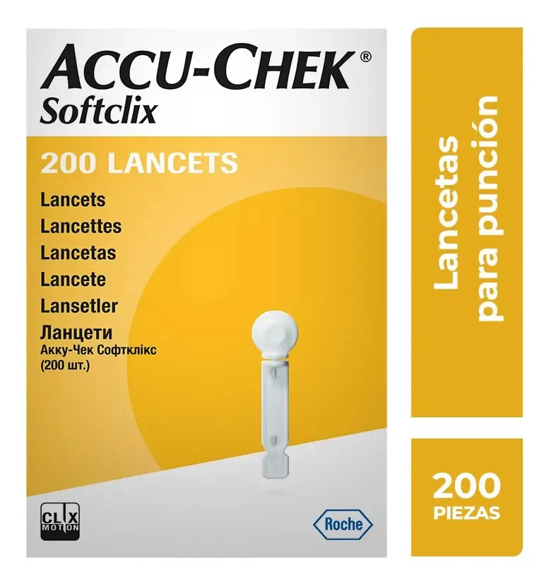 Lancetas Accu-Chek Softclix - Caja con 200 unidades