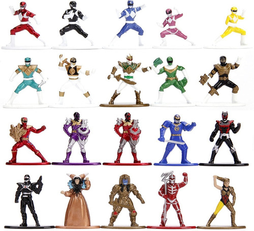 Jada Toys Figuras Coleccionables  Power Rangers Nano Metals