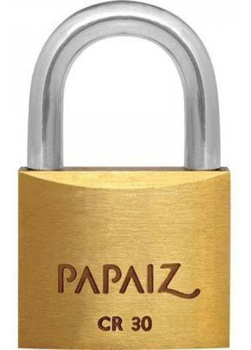 Cadeado Papaiz Cr 30mm Standard Cor Dourado