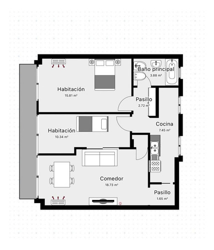 Imagen 27 de 27 de Departamento En Venta En Las Cañitas