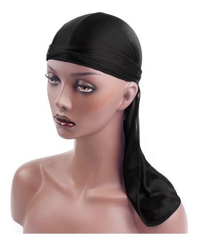 Durag Turbante Bandana Para Penteado Preta