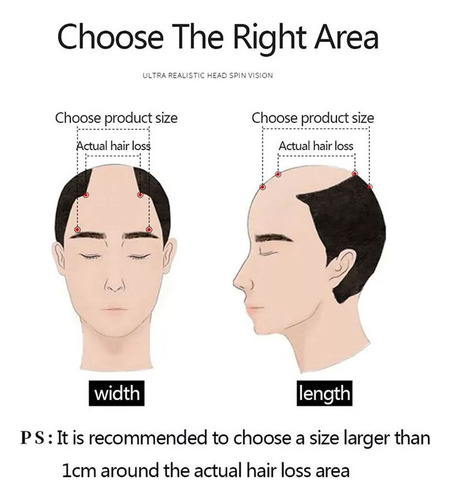 M Peluca Corta De Pelo De Hombre For Hombres Calvos. Nuevo