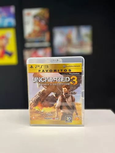 Jogo Uncharted 3 Drake's Deception Favoritos PS3 Mídia Física