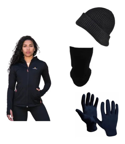 Combo Mujer!campera+gorro+cuello +guantes-6 Cuo