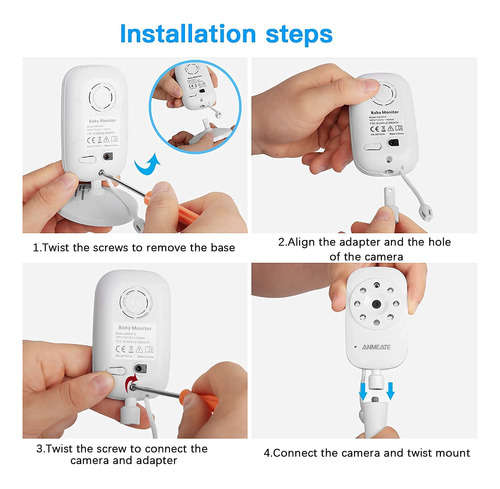 Soporte Para Monitor De Bebé, Compatible Con Anmeate Video B