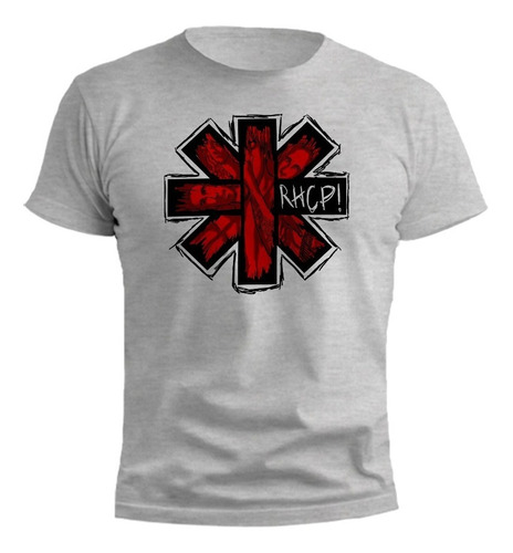 Remera Red Hot Chili Peppers Diseño Gris Melange