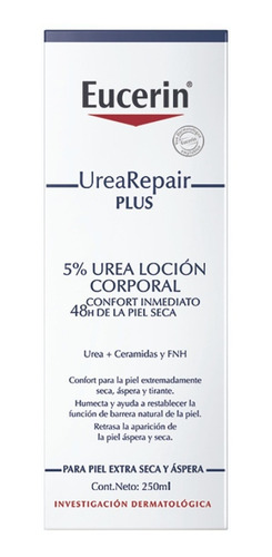 Imagen 2 de 2 de Loción Corporal Eucerin Urea Repair 5% Piel Extra Seca 250ml