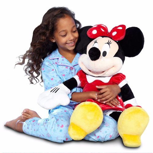 Minnie Mouse Peluche 70cm Vestido Rojo Con Sello Disney 