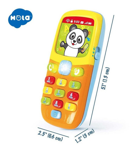 Imagen 4 de 8 de Celular De Juguete Con Sonido Telefono Hola 956 Educando