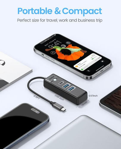 Orico Hub Usb-c 3.1, Concentrador A 3 Puertos Usb