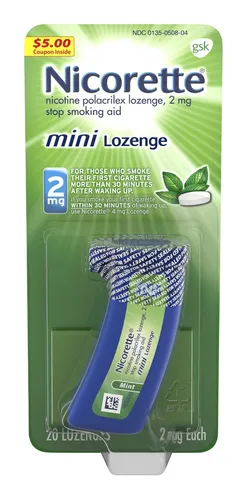 Nicorette Menta Mini Pastillas Para Ayuda Dejar De Fumar