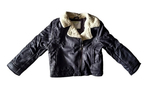 Chaqueta Niños Negra Cuello Felpa Marca Vertbaudet