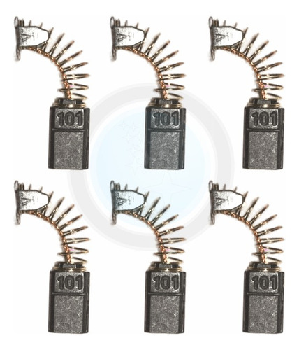 6 Un Escova Carvão Serra Mármore Makita Cb100 Cb101 Cir 137