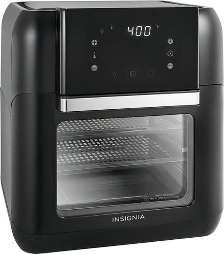 Freidora De Aire Gris Y Horno Digital De 10 Qts Insignia Color Negro