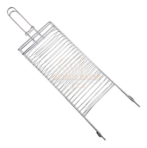 Parrilla Para Pescado Carne Achuras Camping Hogar 54x27 Cm