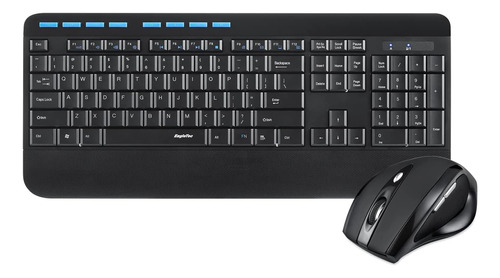 Eagletec Km130 Combo Ratón Y Teclado Inalámbrico Tamaño Con