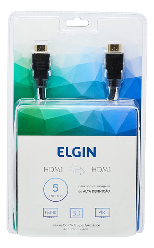 Cabo Hdmi 5 Metros Elgin