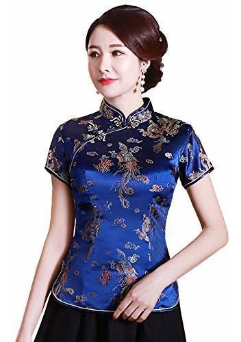 Shanghai Story Chinese Cheongsam Shirt Blusa China De Manga 