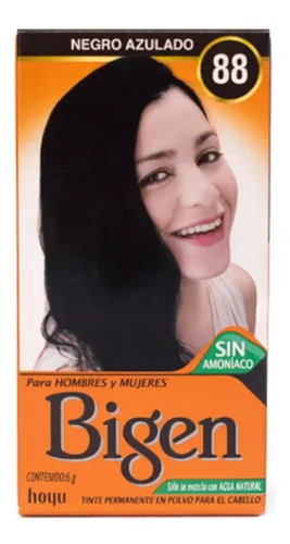 Kit Tintura Bigen Tinte Para Cabello Tono 88 Negro Azulado