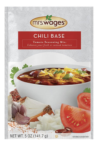 Mrs Wages Chili Base Canning Mix, 5 Oz Package (value Pack O