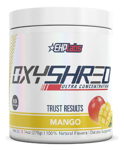 Ehp Labs Oxyshred Quemador De Grasa Termogénico 270g Sabor Mango