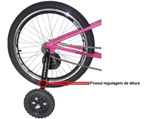 Rodas Laterais Refor adas P Aro 16 A 20 C Regulagem Altura
