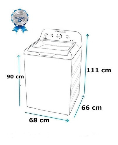 Protector De Lavadora Daewoo 19 Kilos Carga Super Panel