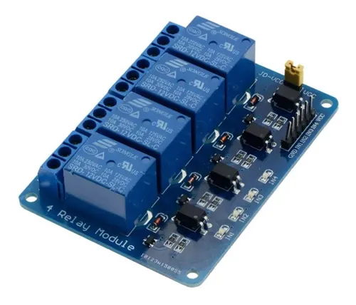 Módulo Relay Reles 4 Canales 12v Emakers