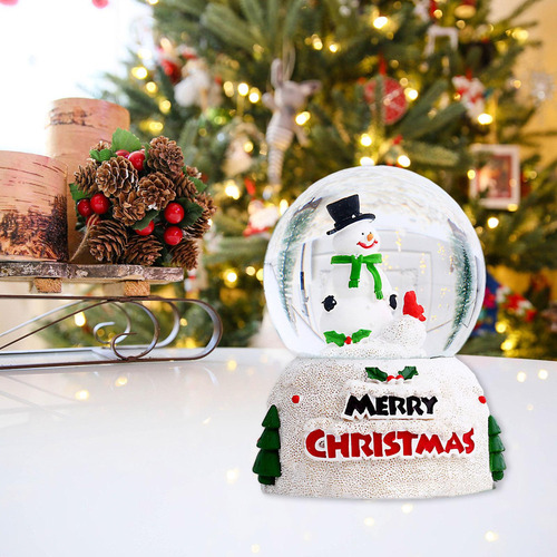 Bola De Cristal Bola De Nieve Navideña Muñeco De Nieve L