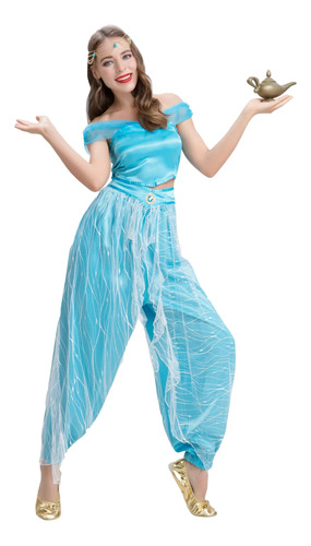 Vestido De Danza Del Vientre Para Mujer De Anime Aladdin Pri