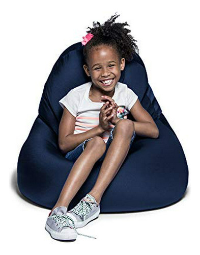 Sillón Bean Bag Jaxx Nimbus Spandex Para Niños, Azul Marino