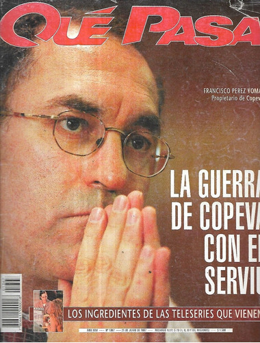 Revista Qué Pasa 1367 / 21 Junio 1987 / Guerra Copeva Serviu