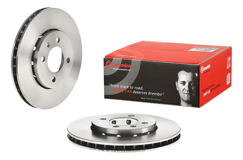 Disco Delantero Vw Nuevo Gol Track 2016 Brembo 